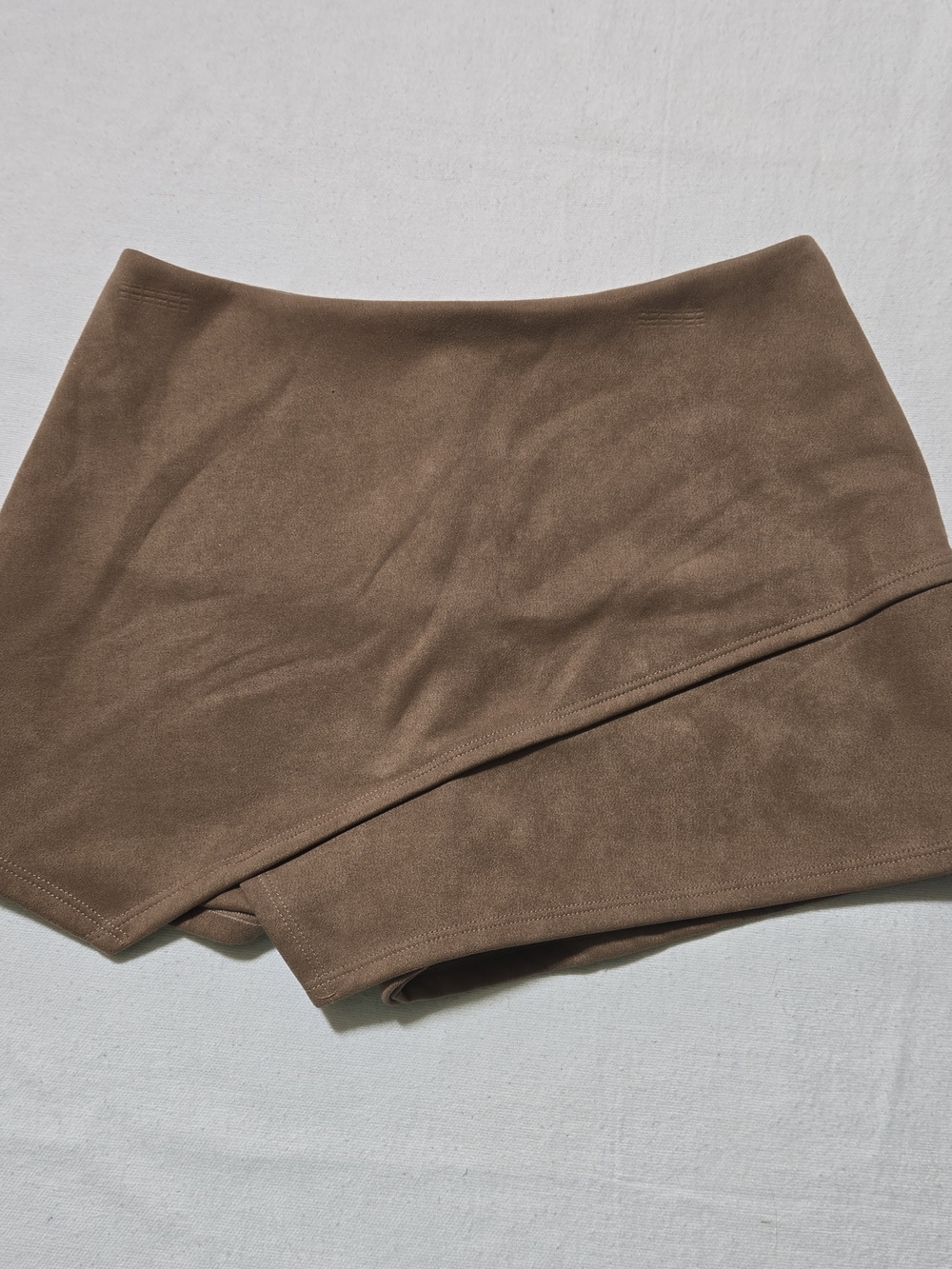 Modcloth Brown Asymmetrical Mini Skort